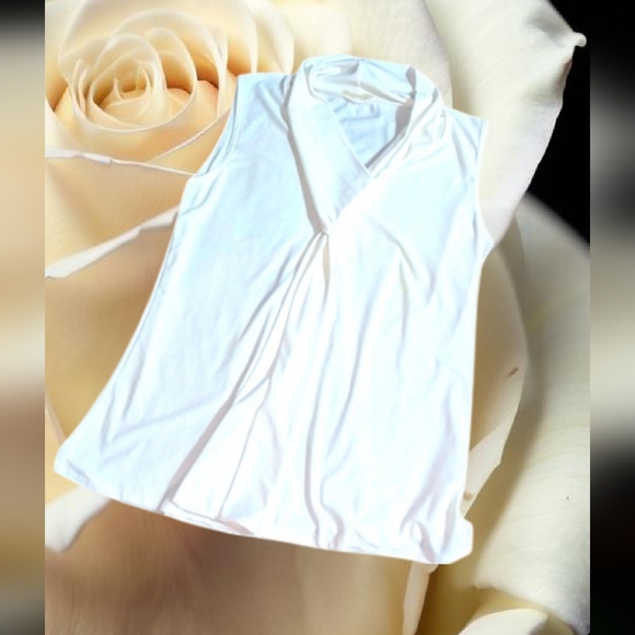 Pretty! Silky prospect boulevard white top size medium - Picture 1 of 3